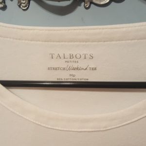 Talbots white short sleeve shirt